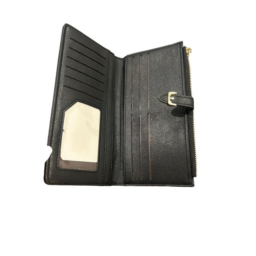 Forever Young Wallet Women's OS Black Wristlet Wallet Clutch Purse With Strap - Picture 7 of 10